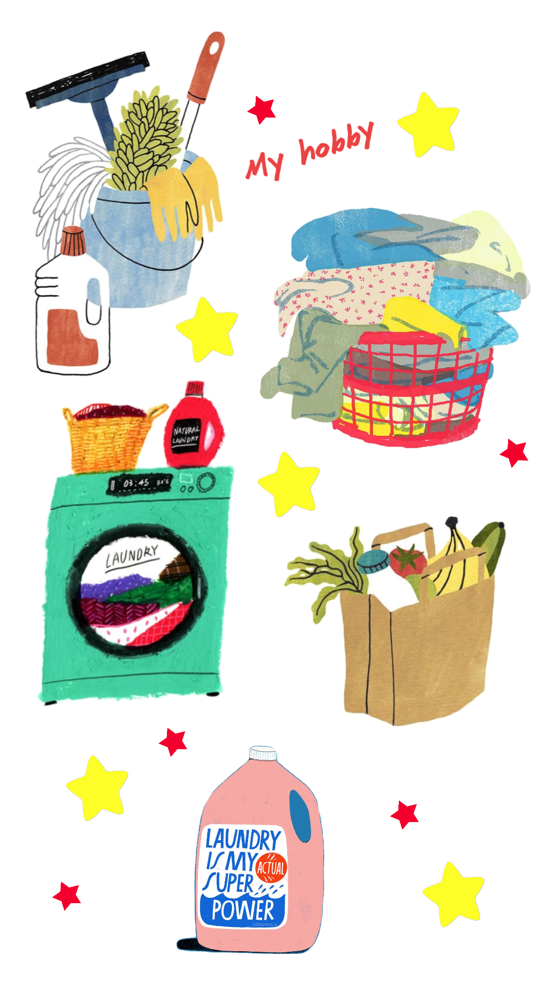 <p>do housework</p>