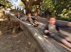 <p>Energy of motion and is dependent on the mass and speed an object is moving with</p>