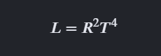 <p>How could you find luminosity using this equation?</p>
