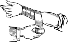 <p>băng gạc</p>