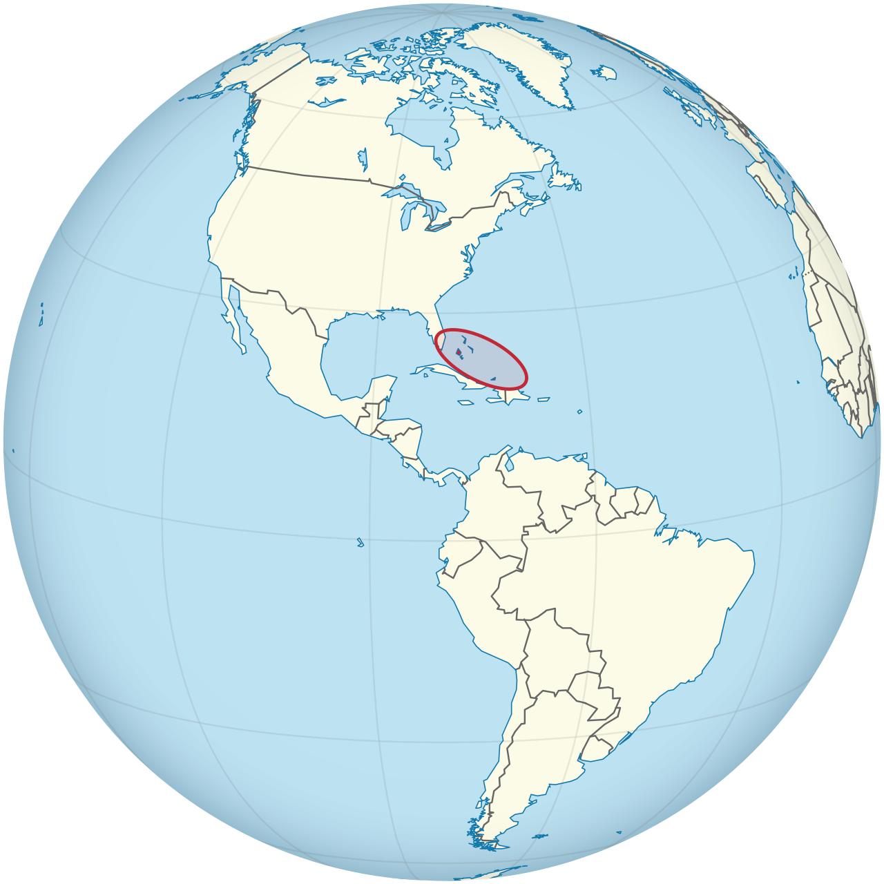 <p>Region: Caribbean (Lucayan Archipelago)</p><p>Location: SE of Florida (Atlantic Ocean)</p>