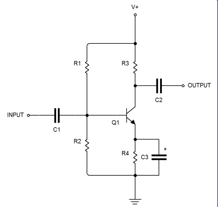 <p>Common Emitter R3 Purpose</p>