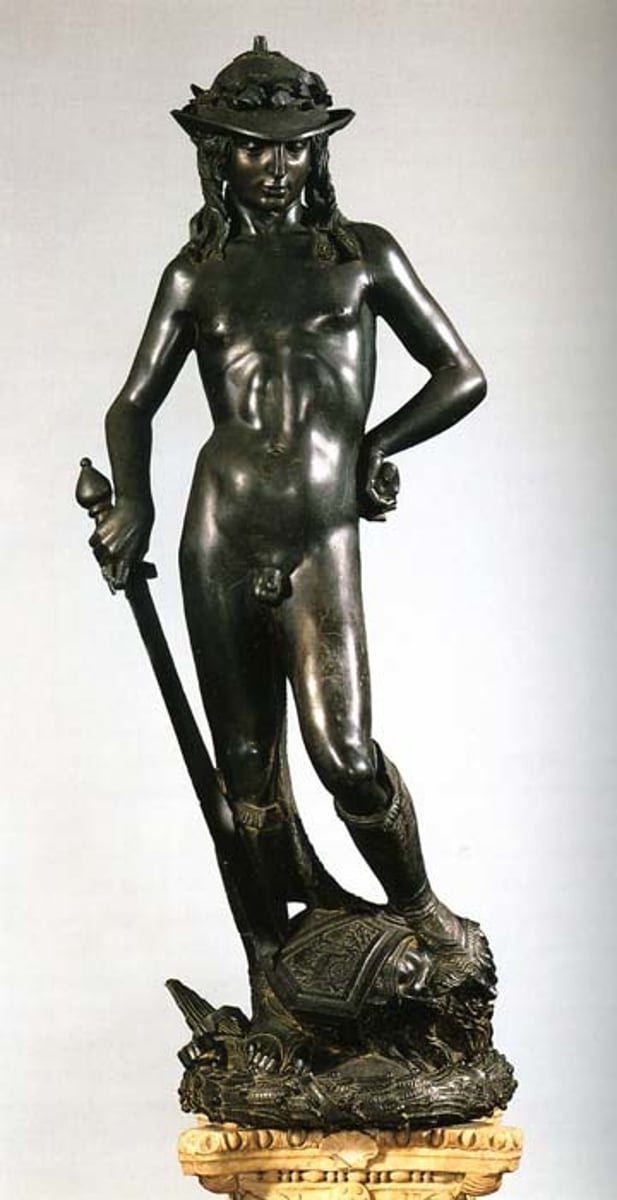 <p>- Renaissance artist</p><p>- David (1420-60s): contrapposto</p><p>- father of modern sculpture</p>