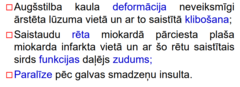 <p>Paliekošas sekundāras izmaiņas pēc pārciestas slimības</p>