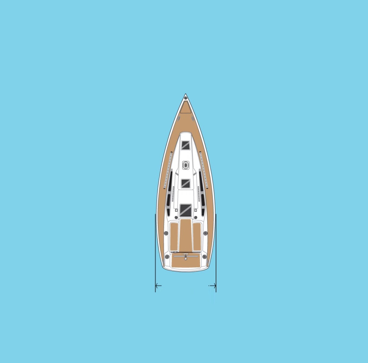 <p>Width of boat at widest side</p>
