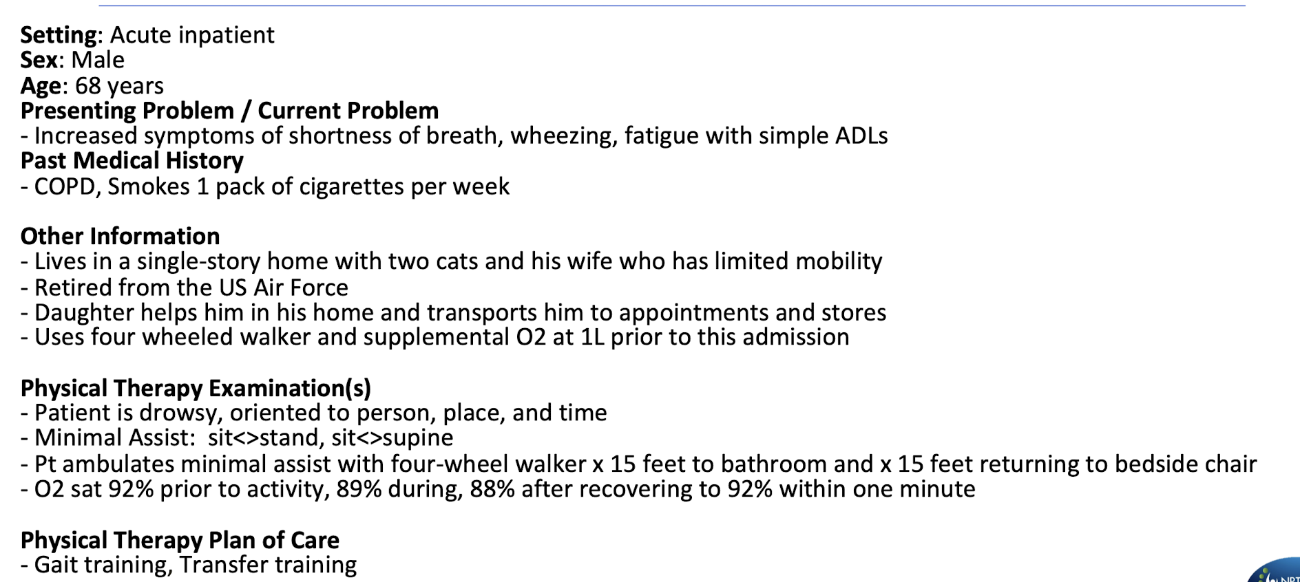 <p>a patient’s daughter who works in the same hospital on a different floor as a nuse, visits him in the hospital. She asks to access her father’s medical records. what is the MOST APPROPRIATE regarding healthcare record access? </p><p>a. she cannot see the chart because she could misinterpret information </p><p>b. she can visit her father and access his chart records as she could provide insight as a nurse</p><p>c. she must have the permission of her father before accessing the chart</p><p>d. she must have permission of the physician before she can access the chart </p>
