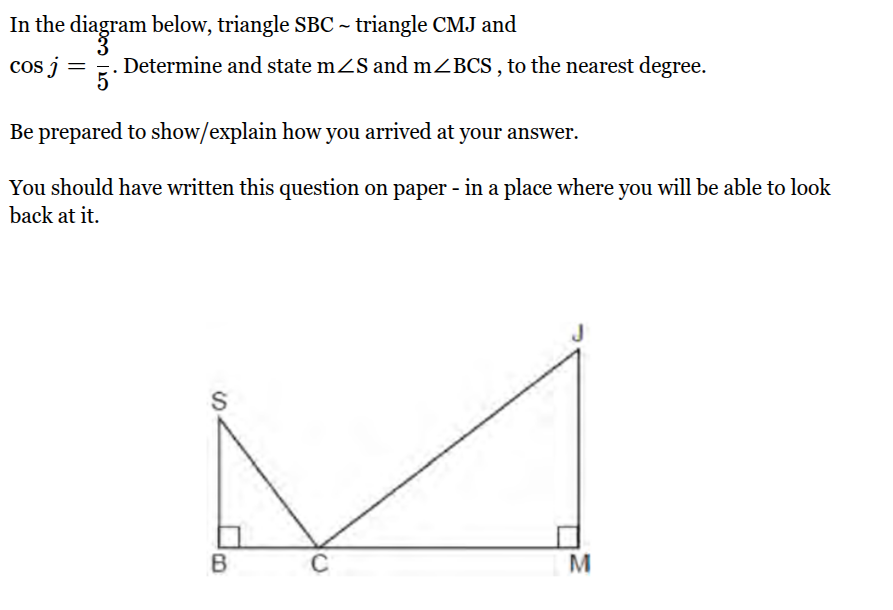 <p></p><p><span>m∠S = ___ </span><strong><br></strong><span><strong>m∠BCS = </strong>__</span></p>