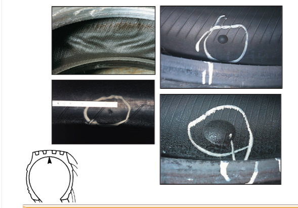 <p><span style="background-color: rgba(0, 0, 0, 0); line-height: 20.925px;"> Bubble or looseness inside the tire.</span></p>