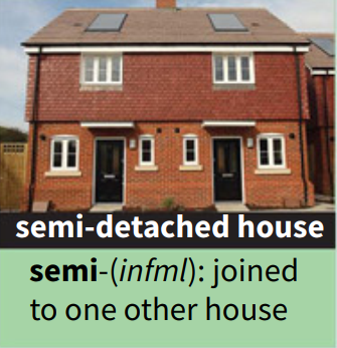 <p><strong>semi-detached house</strong></p>