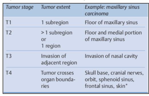 <ul><li><p>only done for carcinomas of maxillary sinus and athmoidal cells</p></li></ul><p></p>