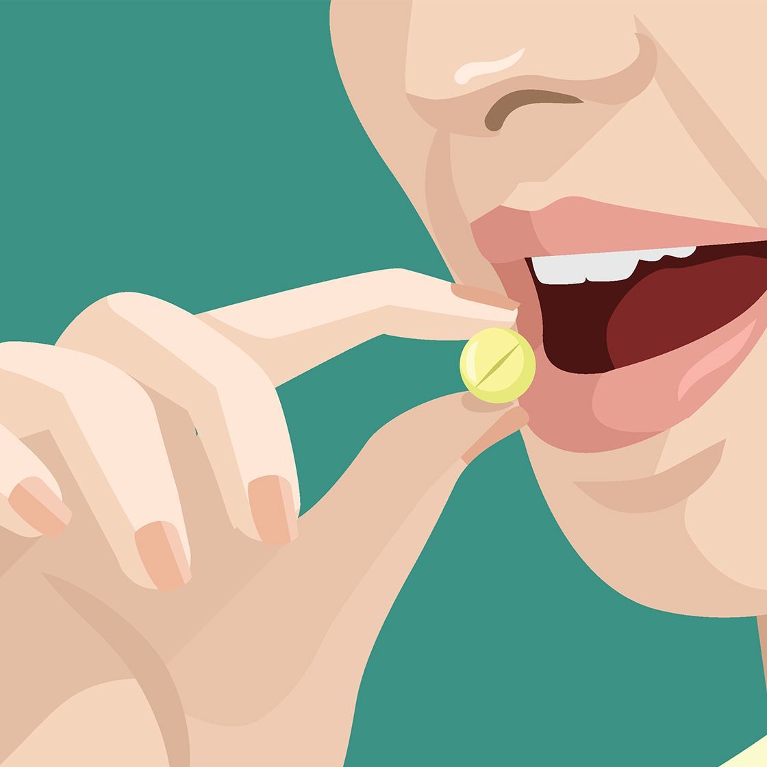 <p>take a pill</p>