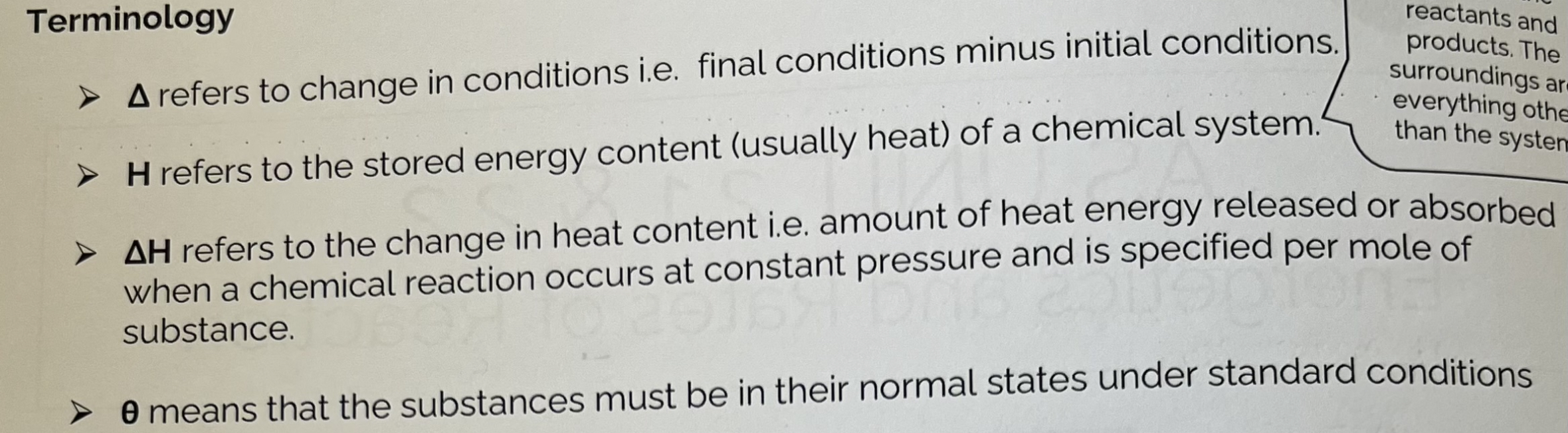 <p>Chemical reactions occur because the products of a reaction represent a more stable system than the reactants; the system will tend to move to a position of lower energy.</p>