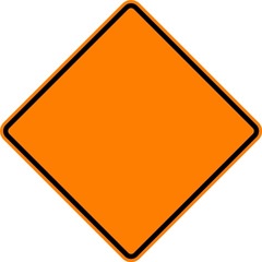 <p>What does a diamond-shaped road sign indicate?</p>