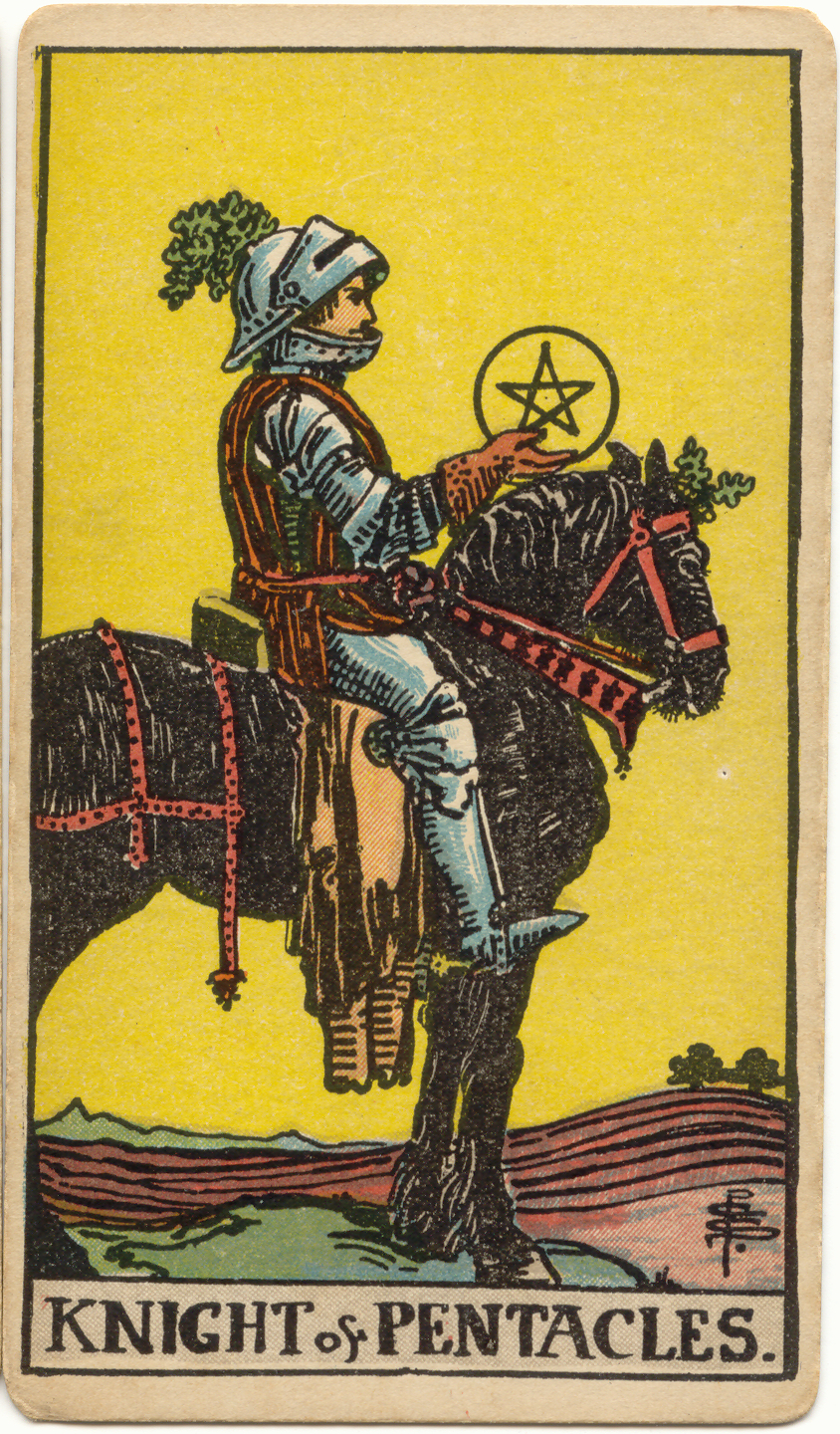 <p>Knight of Pentacles</p>