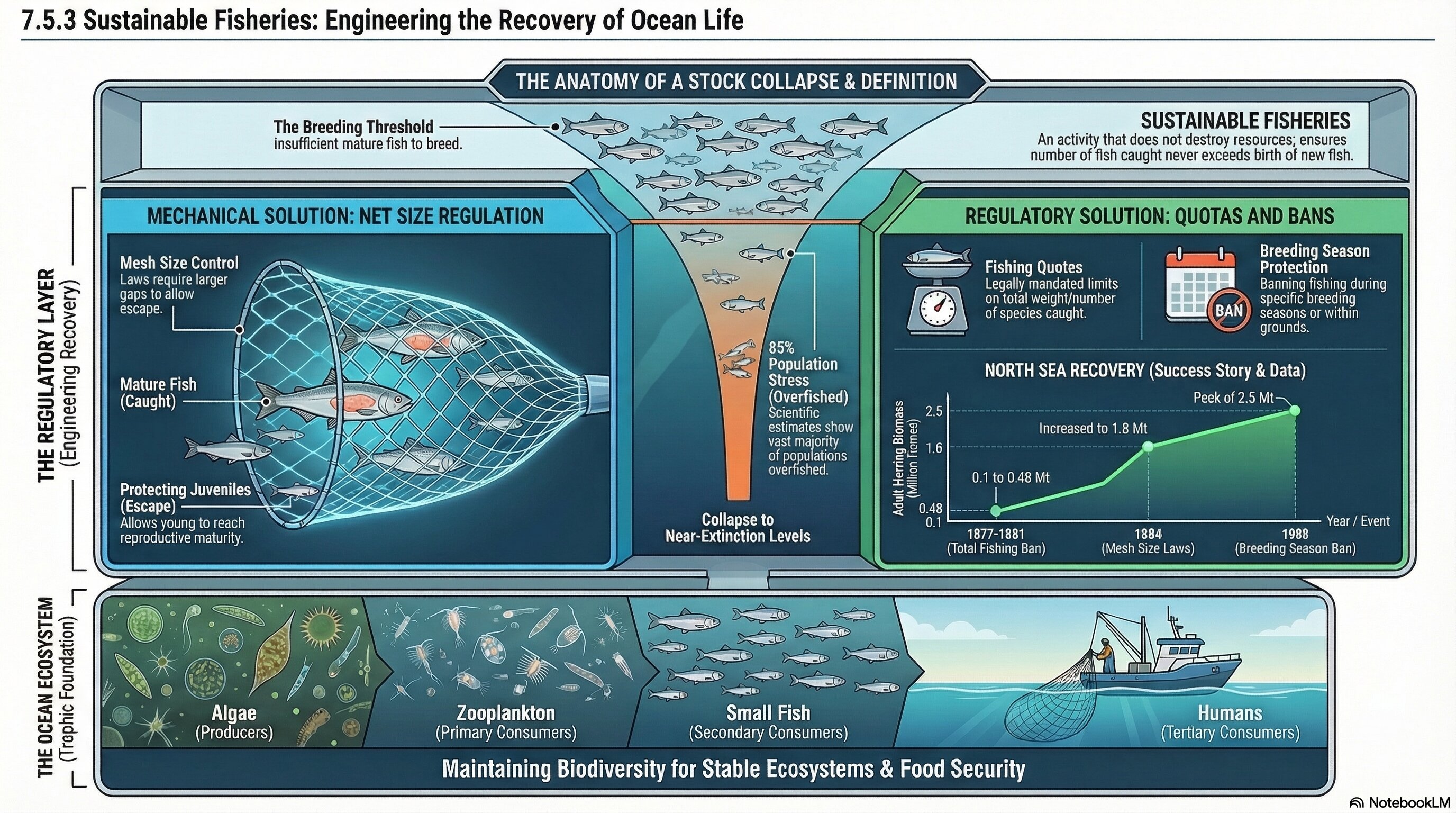 <ul><li><p>Fish stocks in the oceans are declining.</p></li></ul><p>Explain why this is happening.</p>