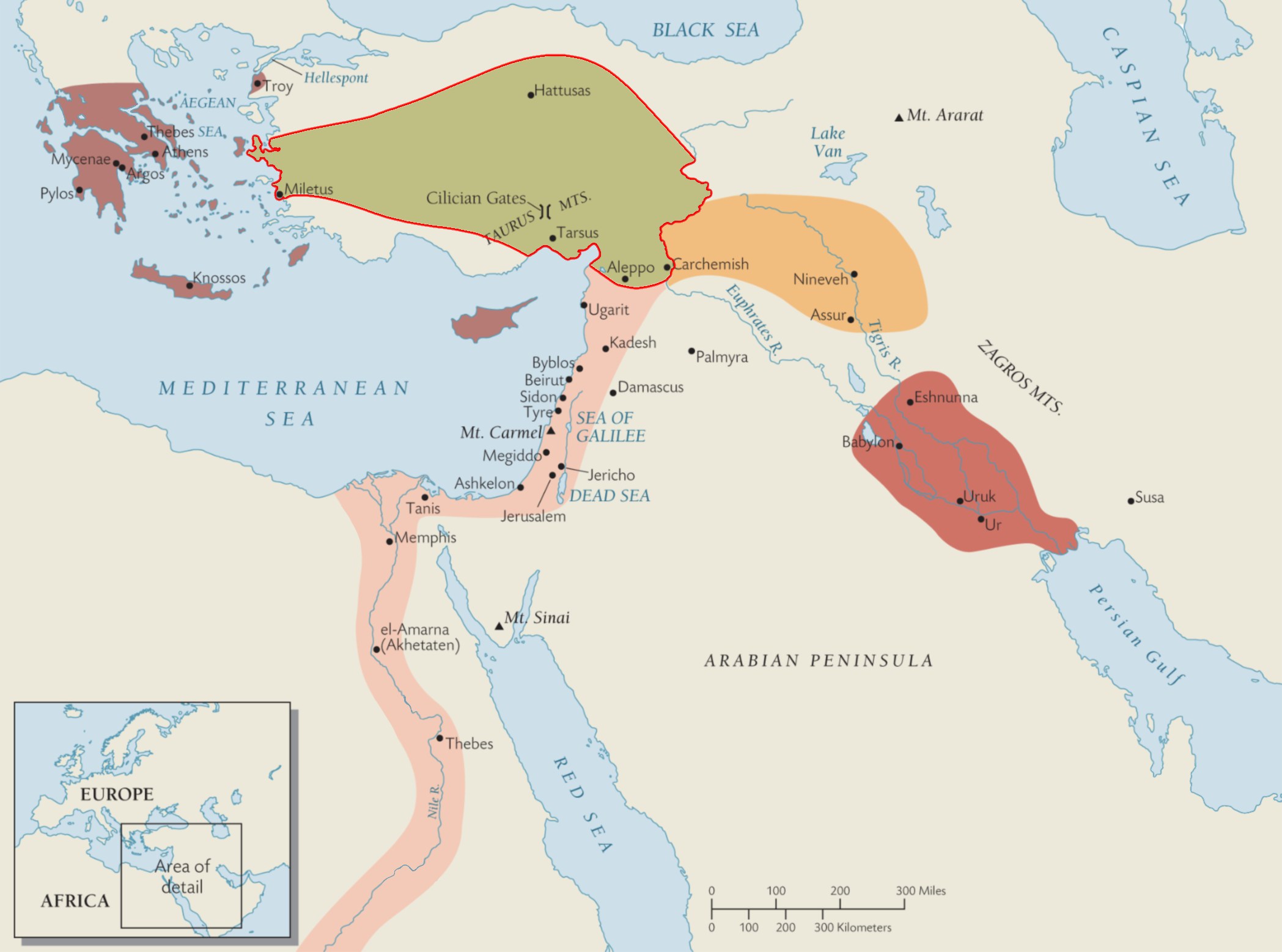 <p>The red selected area of the map is</p>