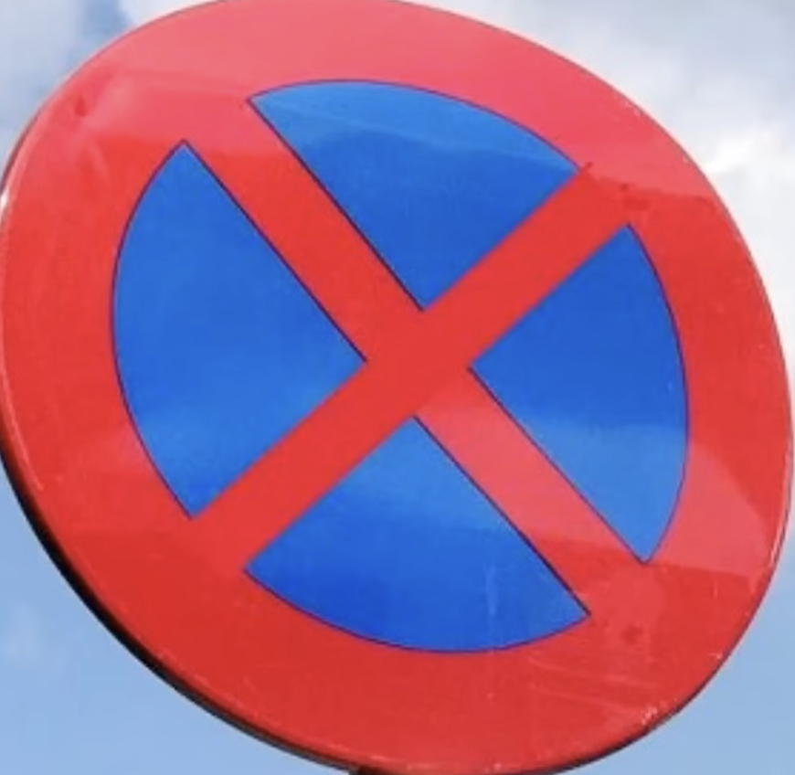 <p>hier mag je niet … tot … en waar?</p>