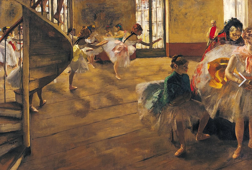 <p>Edgar Degas, Ballet Rehearsal, 1874</p>
