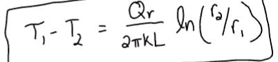 <p>heat flows in radial direction, inside out. Flow (Q) is indpendent of direction BUT flux (Q/A) is dependent on direction. </p>