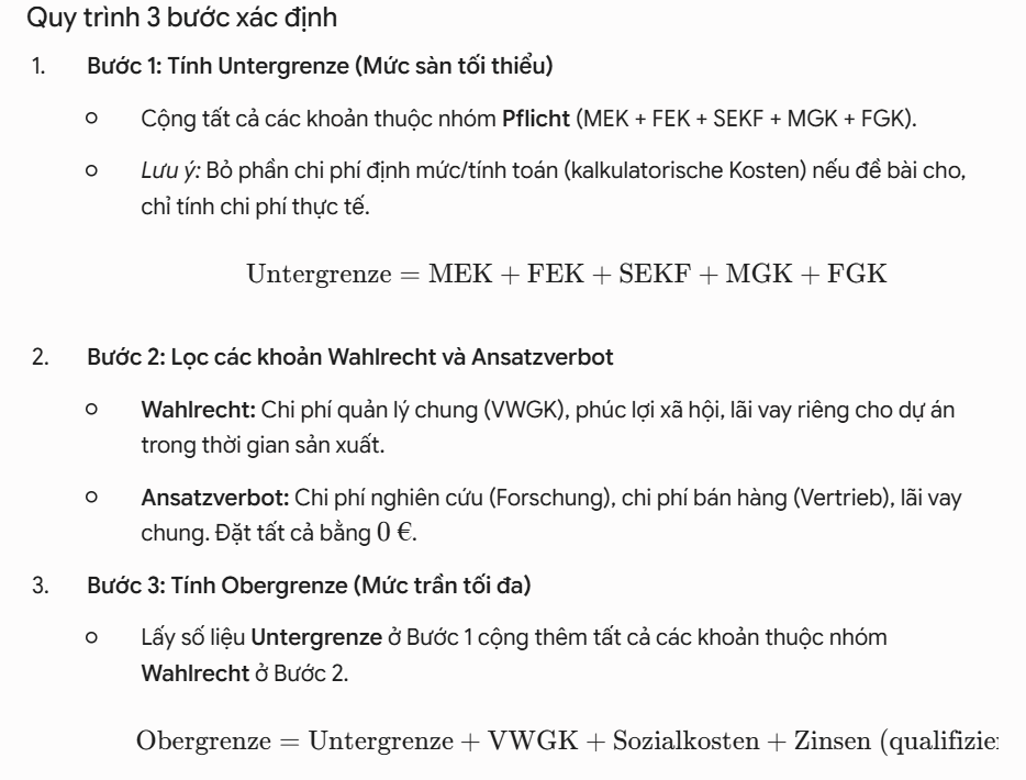 <p>Wie berechnet man die <span style="color: red;"><strong><em>Obergrenze</em> der Herstellungskosten</strong></span> nach § 255 Abs. 2 HGB?</p>