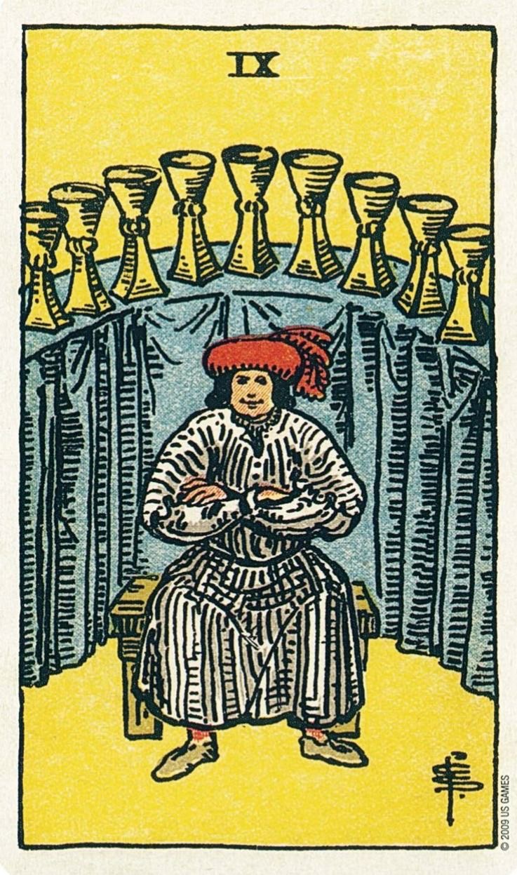 <p><span><span>NINE OF CUPS</span></span></p>
