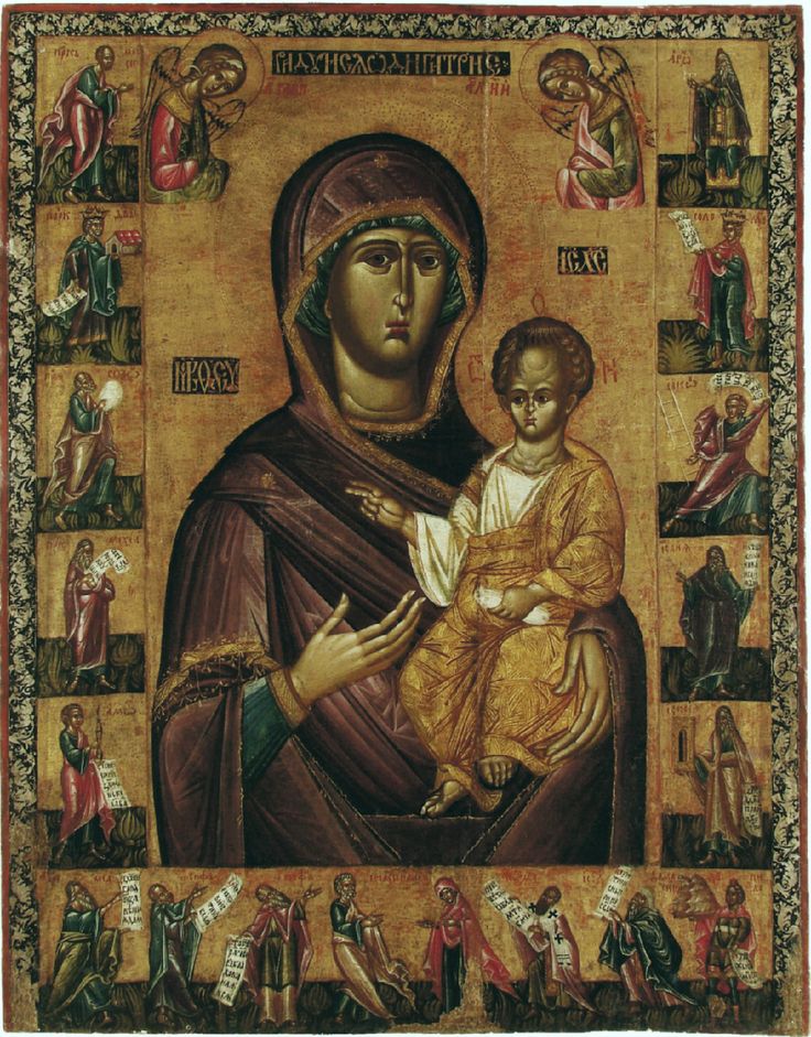 <p>Ікона Богородиці з пророками</p><p>з церкви у с. Підгородці</p>