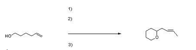 <p>Complete the short synthesis below by providing the necessary reagents.</p>