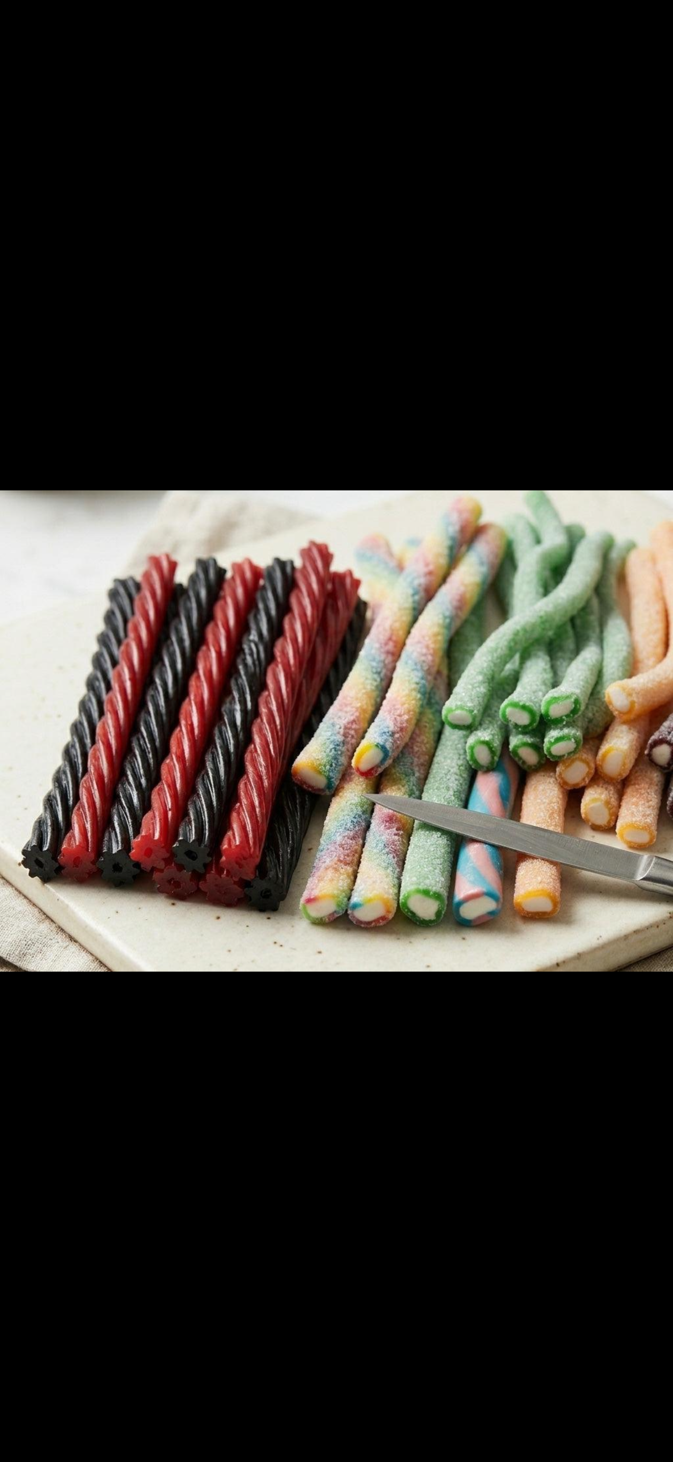 <p>Licorice laces</p>