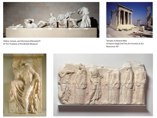 <p>Title: Acropolis </p><p>Artist: Iktinos and Kallikrates </p><p>Cultural/Art History Period: Classical Greek</p><p>Medium: Marble </p>