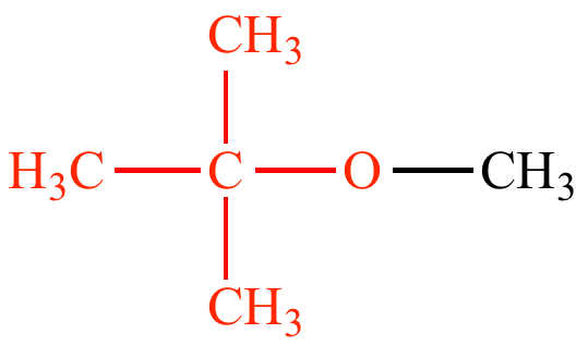 <p>R—O, alkyl chain bonded to one oxygen</p>