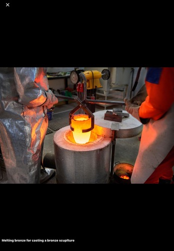 <p>Which sculptural process involves pouring liquid material into a mold?</p>