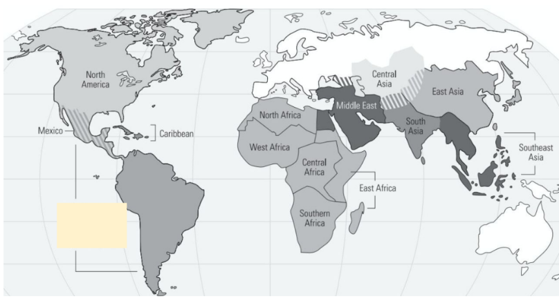 <p>What is the covered Region?</p>