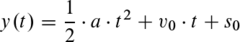 <p>a = 0 für gleichförmige Bewegung</p><p>v0 = 0 wenn am Start ruhend</p><p>s0 = 0 wenn Start bei 0</p>