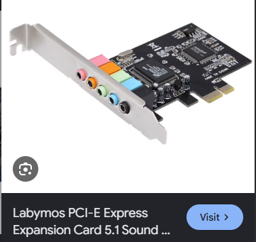 <p>Provides high end audio output beyond the motherboard’s sound capabilities, usually with multiple inputs.</p>