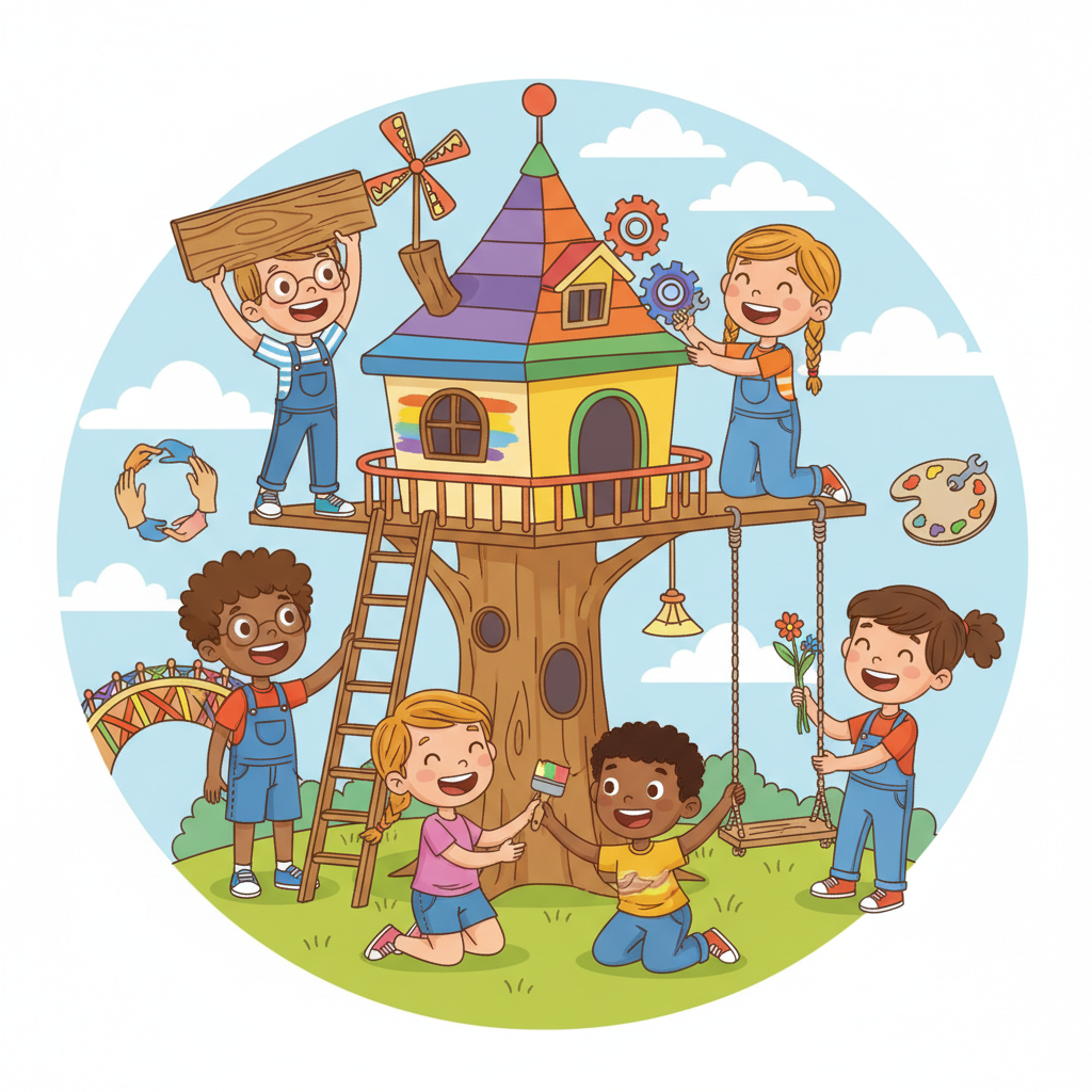 <p>A peaceful situation where people agree and work well together.</p>