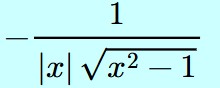 <p>What is this the derivative of?</p>