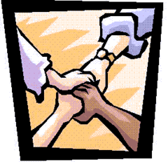 <p>When two or more parties come together to form a majority government</p>