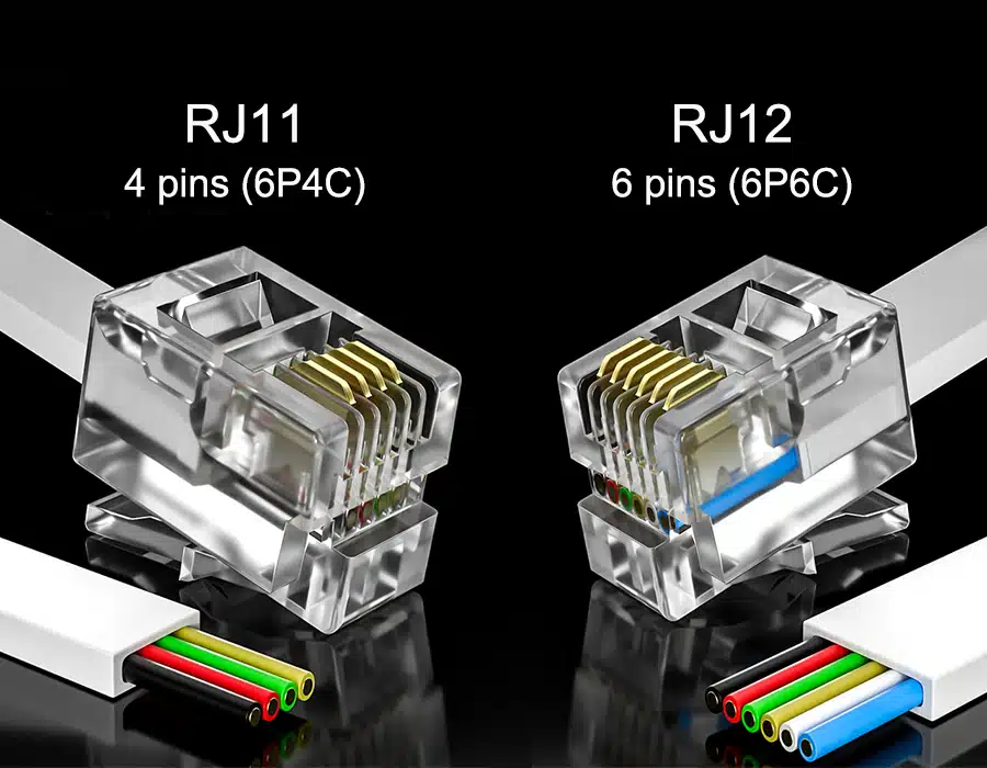 <p>Used for telephone connections.</p>