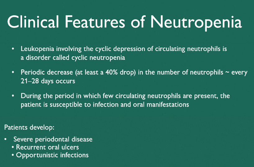 <p>Severe periodontal disease </p>