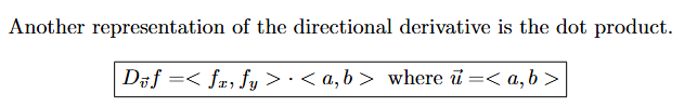 <p>u is the unit vector (Video 16 of Calc 3 Playlist)</p>