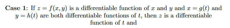 <p>Which chain rule applies for this scenario</p>