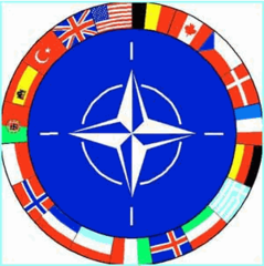 <p>An international organization created in 1949 by the North Atlantic Treaty for purposes of collective security.</p>