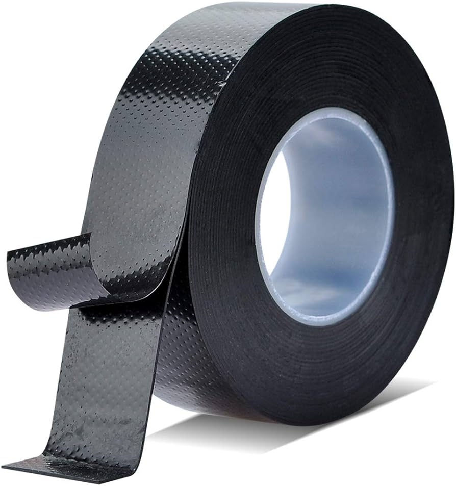 <p>Self-fusing rubber electrical tape used to insulate high- voltage connections, typically layered beneath friction or plastic tape for added protection and sealing.</p>