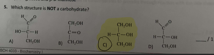 <p>Why is that not a Carbohydrate?</p>