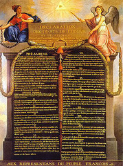 <p>Document drawn up by the French National Assembly in 1789 that proclaimed the equal rights of all men; the declaration</p><p>ideologically launched the French Revolution.</p>
