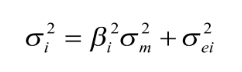 <p><span>market variance = systematic risk + unsystematic risk</span></p>