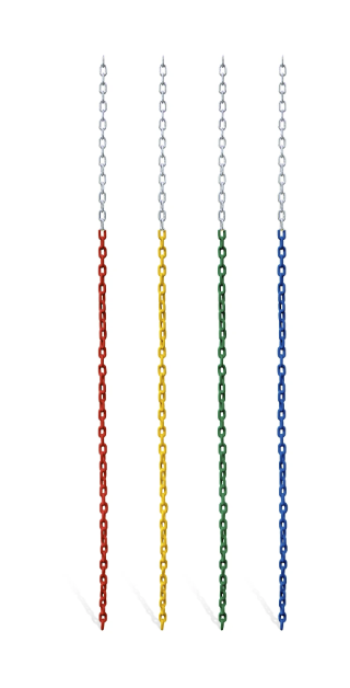 <p>8 1/2’ Plastisol Coated Chain</p>