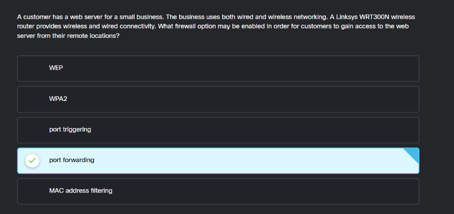 <p>port forwarding</p>