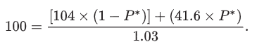 <p><span>the default probability that does produce a value of 100.</span></p>