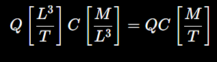 <p>A mass flow rate</p><p></p><p>Never use C alone as the IN or OUT mass rate</p>